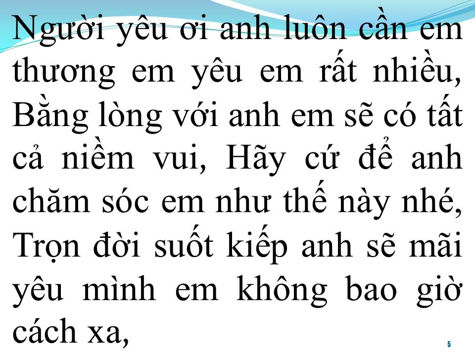 Lời bài hát HÃY LÀ CỦA RIÊNG ANH