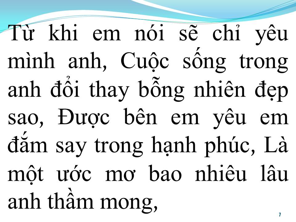 Lời bài hát HÃY LÀ CỦA RIÊNG ANH