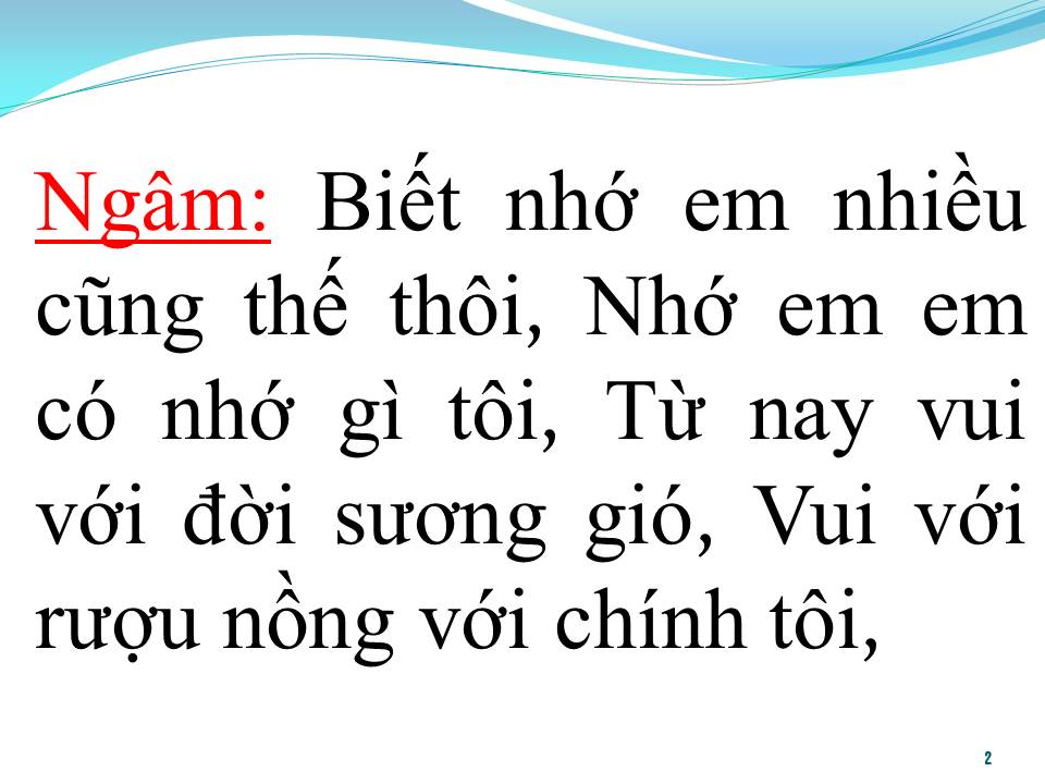 Lời bài hát KHÔNG CÒN NHỚ NGƯỜI YÊU