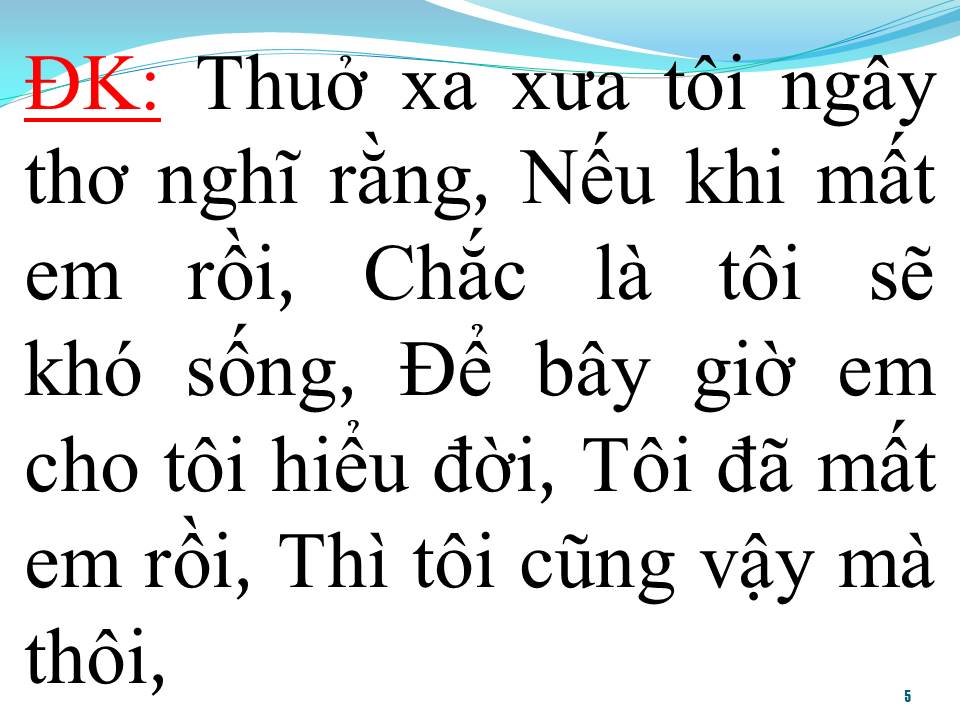 Lời bài hát KHÔNG CÒN NHỚ NGƯỜI YÊU