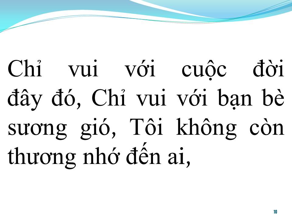 Lời bài hát KHÔNG CÒN NHỚ NGƯỜI YÊU