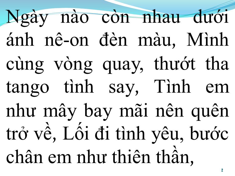 Lời bài hát BẢN TANGO MÙA THU