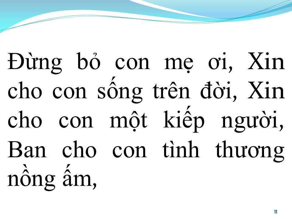 Lời bài hát XIN ĐỪNG BỎ CON MẸ ƠI