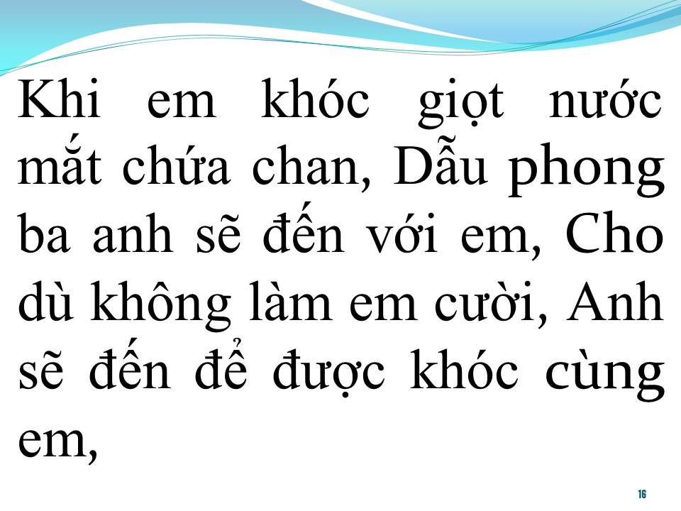 Lời bài hát BẢN TÌNH CA ĐẦU TIÊN