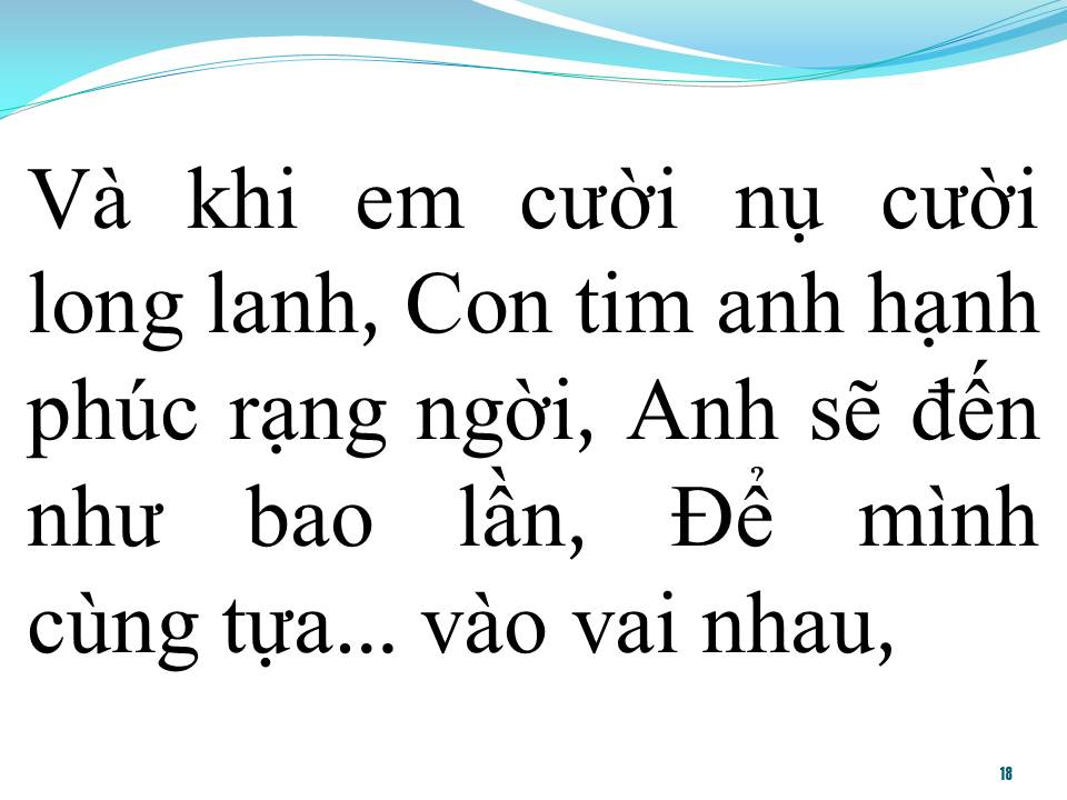 Lời bài hát BẢN TÌNH CA ĐẦU TIÊN