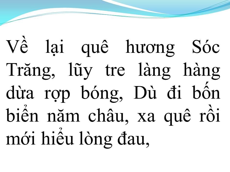 Lời bài hát LIÊN KHÚC CÓ VỀ SÓC TRĂNG