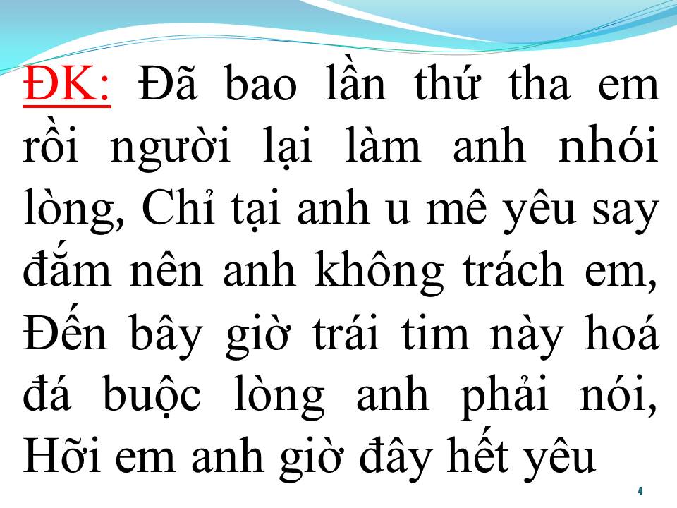 Lời bài hát NHÓI LÒNG