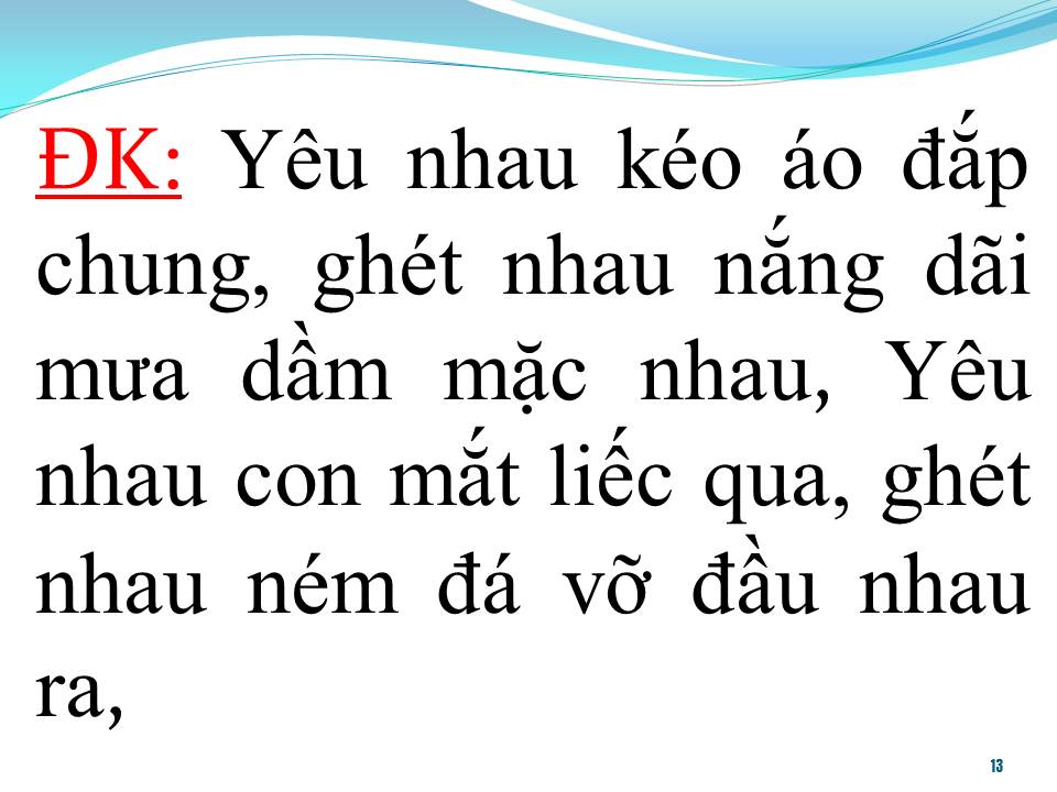 Lời bài hát YÊU NHAU GHÉT NHAU