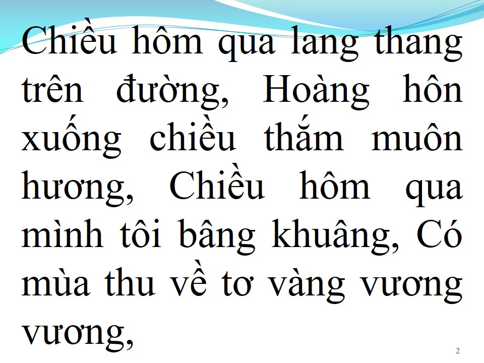 Lời bài hát THU VÀNG