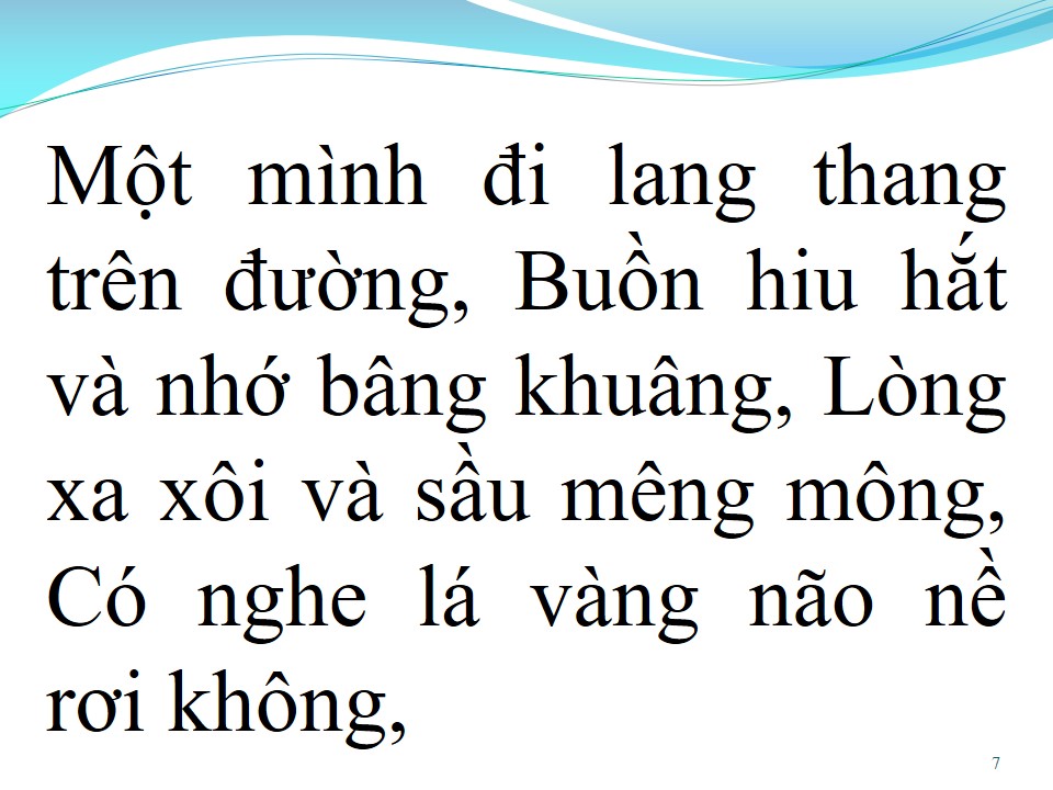 Lời bài hát THU VÀNG