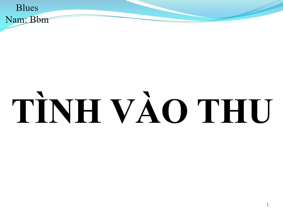 Lời bài hát TÌNH VÀO THU
