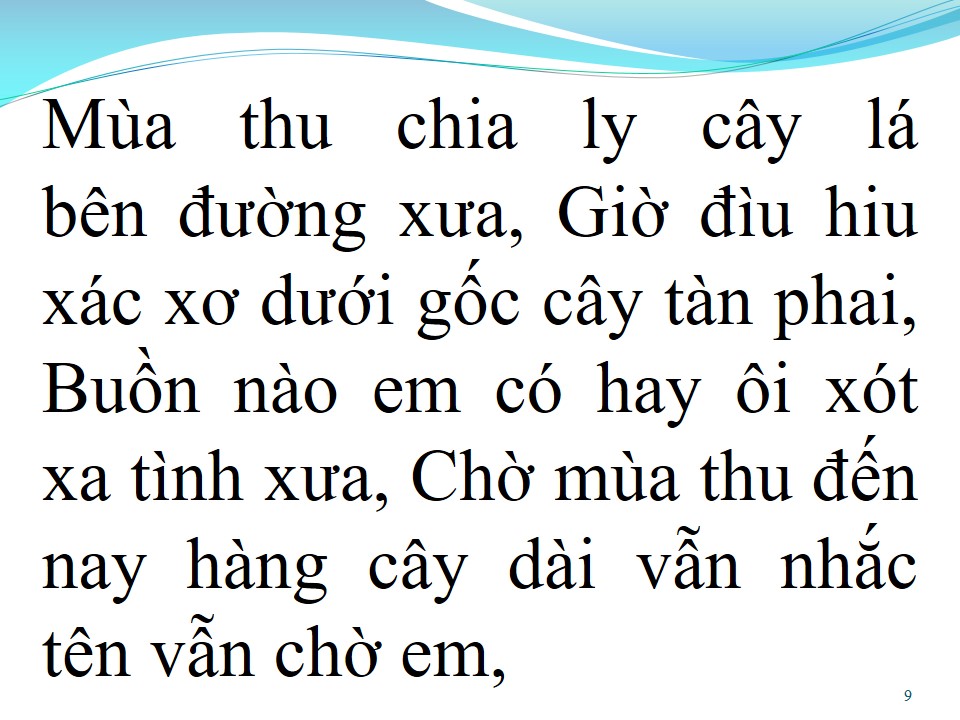 Lời bài hát TÌNH VÀO THU
