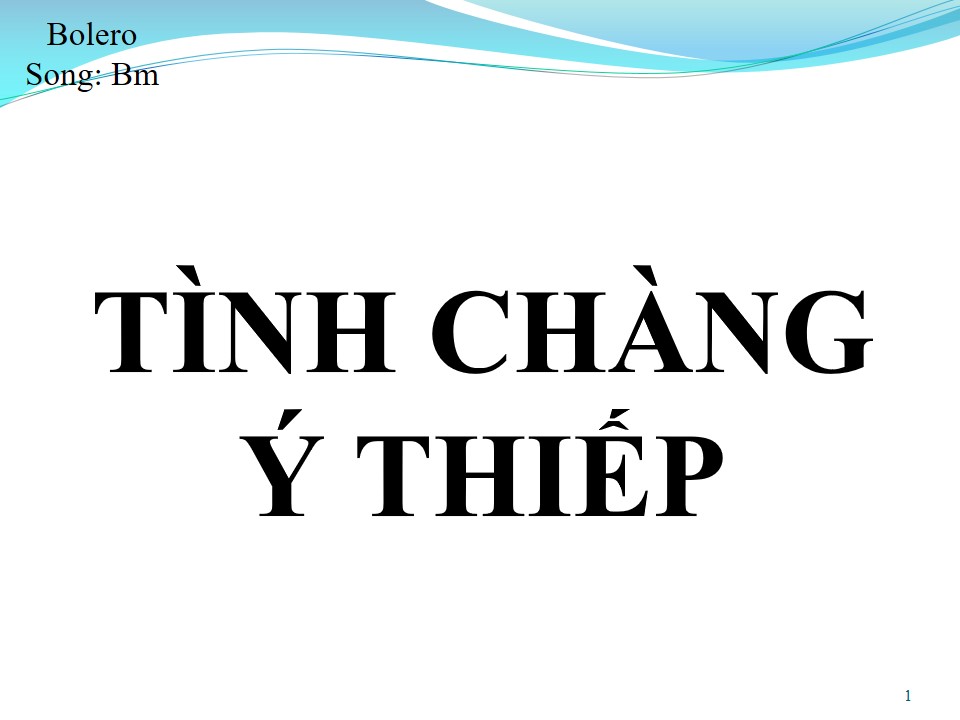 Lời bài hát TÌNH CHÀNG Ý THIẾP (SONG CA)