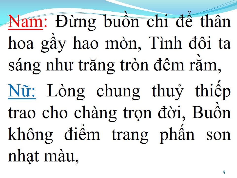 Lời bài hát TÌNH CHÀNG Ý THIẾP (SONG CA)