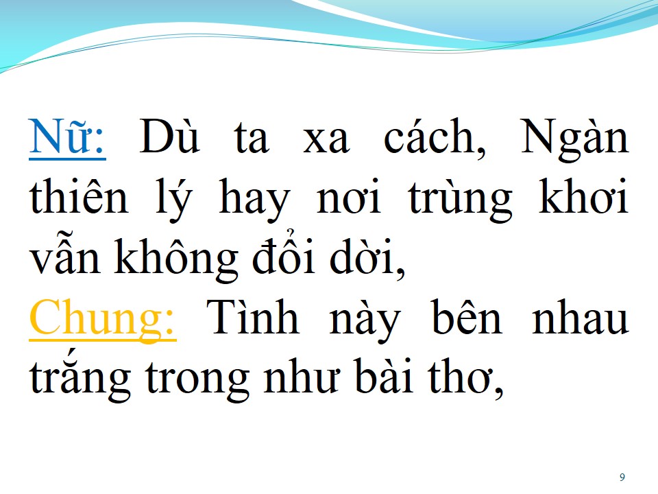 Lời bài hát TÌNH CHÀNG Ý THIẾP (SONG CA)