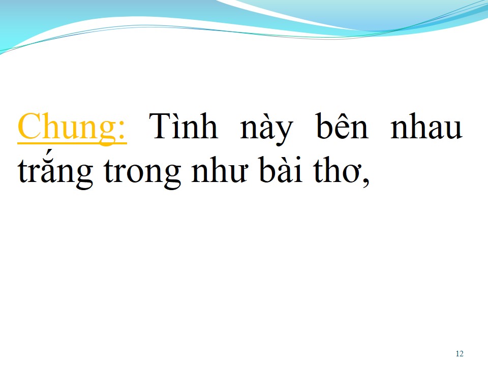 Lời bài hát TÌNH CHÀNG Ý THIẾP (SONG CA)
