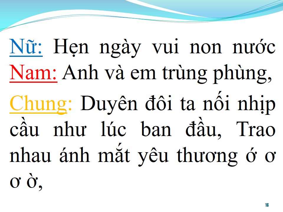 Lời bài hát TÌNH CHÀNG Ý THIẾP (SONG CA)