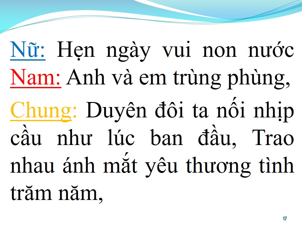 Lời bài hát TÌNH CHÀNG Ý THIẾP (SONG CA)