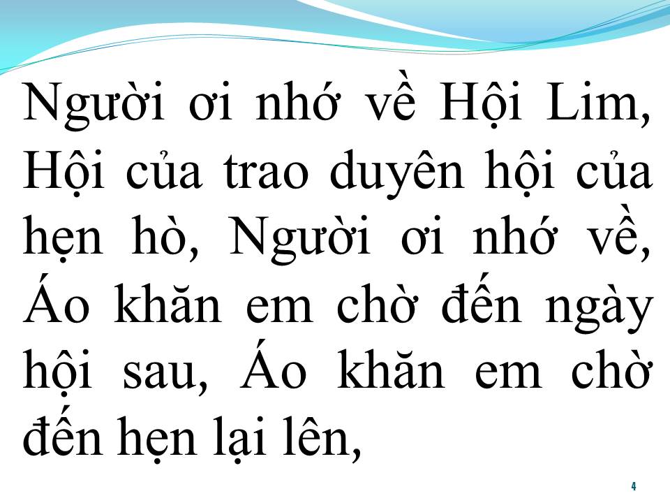 Lời bài hát NHỚ VỀ HỘI LIM
