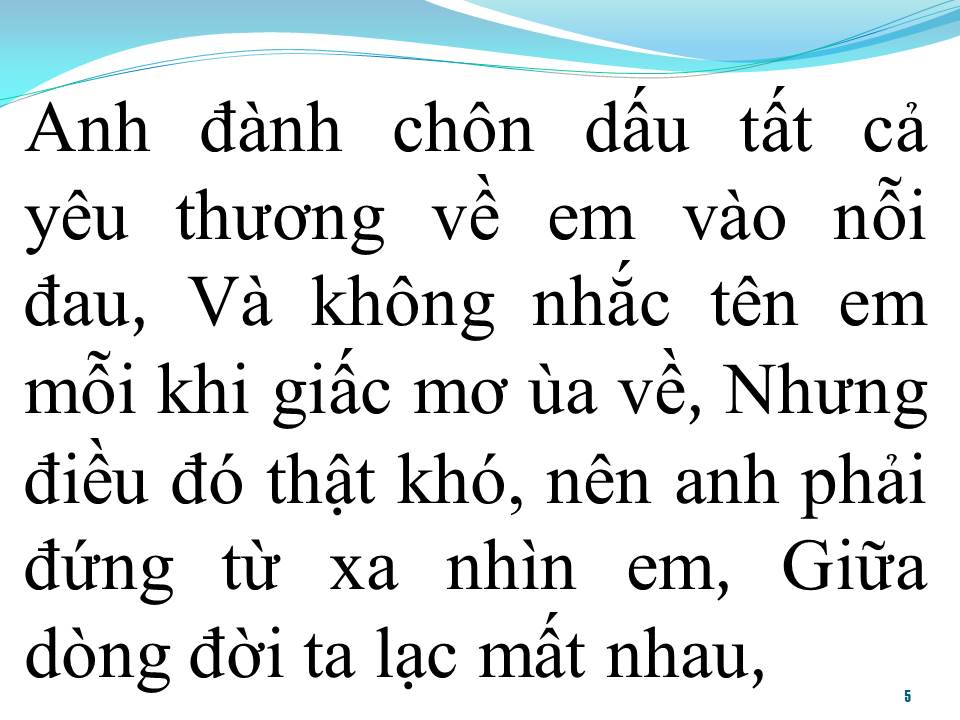 Lời bài hát YÊU EM NHƯNG KHÔNG VỚI TỚI