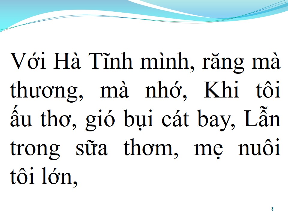 Lời bài hát HÀ TĨNH MÌNH THƯƠNG