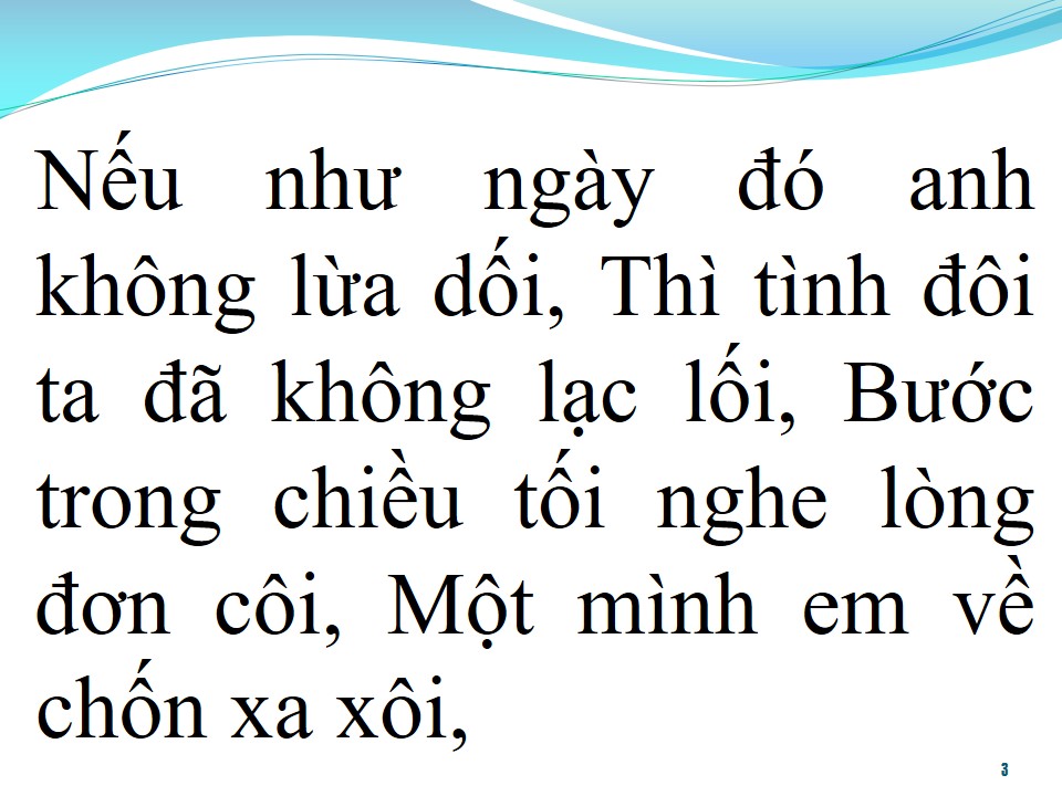Lời bài hát NẾU NHƯ NGÀY ĐÓ
