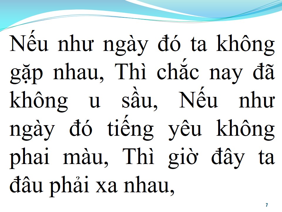 Lời bài hát NẾU NHƯ NGÀY ĐÓ