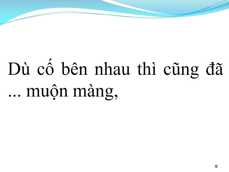 Lời bài hát NẾU NHƯ NGÀY ĐÓ