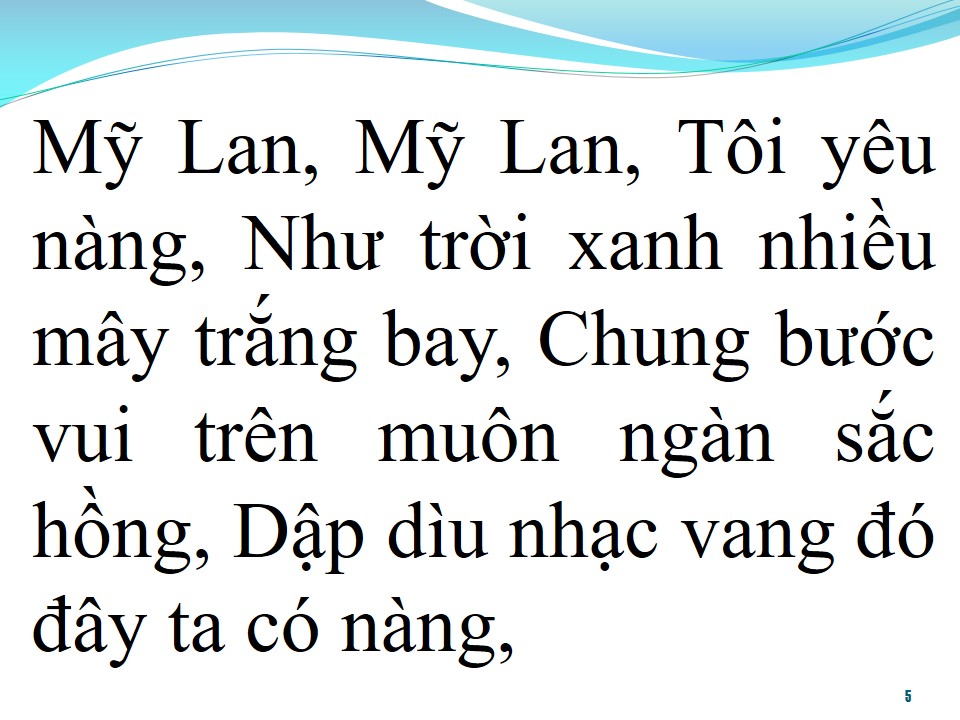 Lời bài hát MỸ LAN