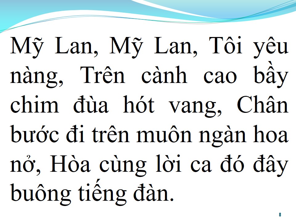 Lời bài hát MỸ LAN