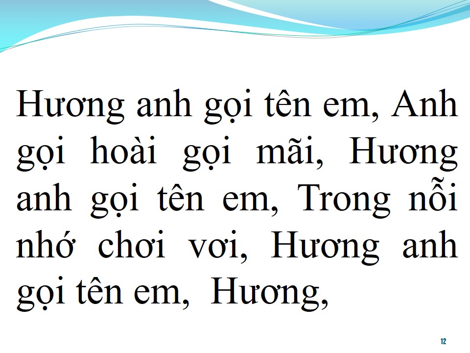 Lời bài hát HƯƠNG