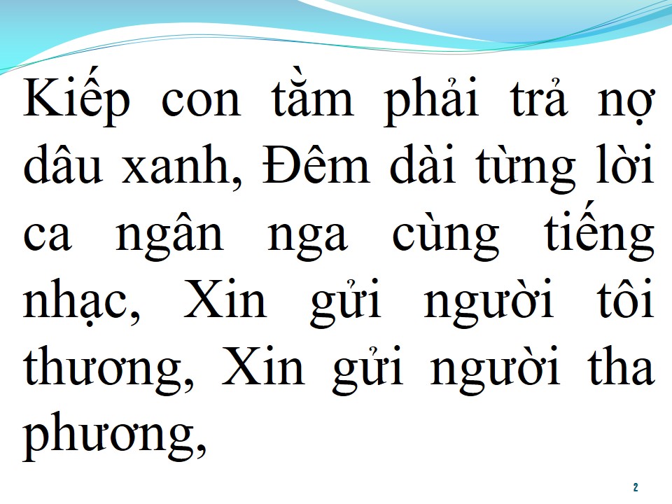 Lời bài hát LỜI TÌNH CAO SANG
