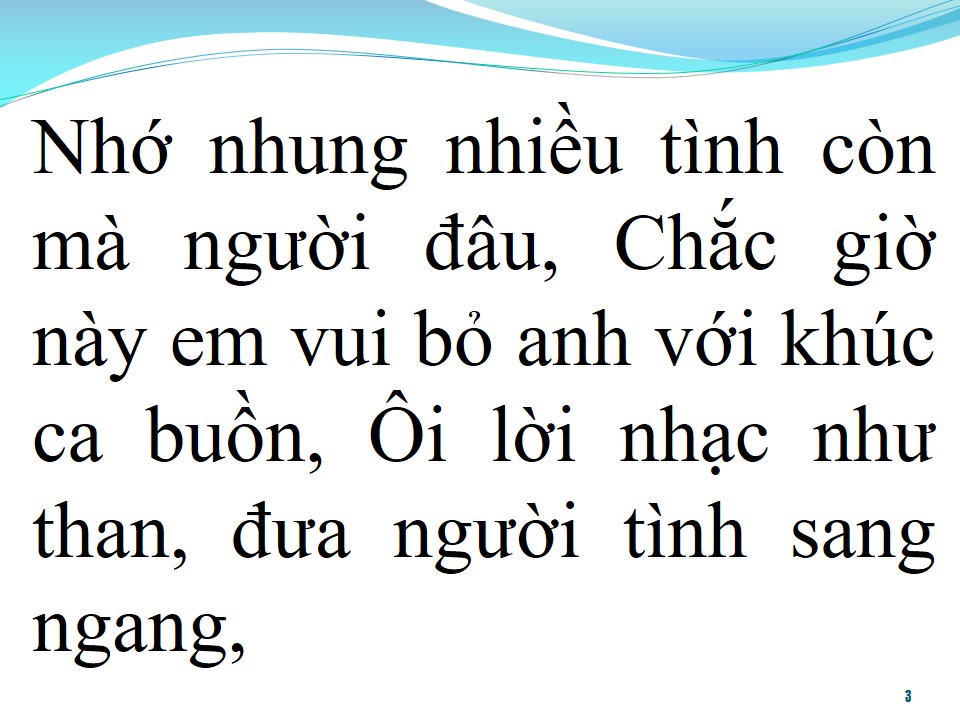 Lời bài hát LỜI TÌNH CAO SANG