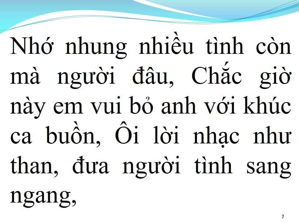 Lời bài hát LỜI TÌNH CAO SANG