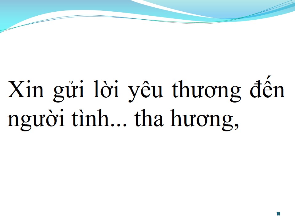 Lời bài hát LỜI TÌNH CAO SANG