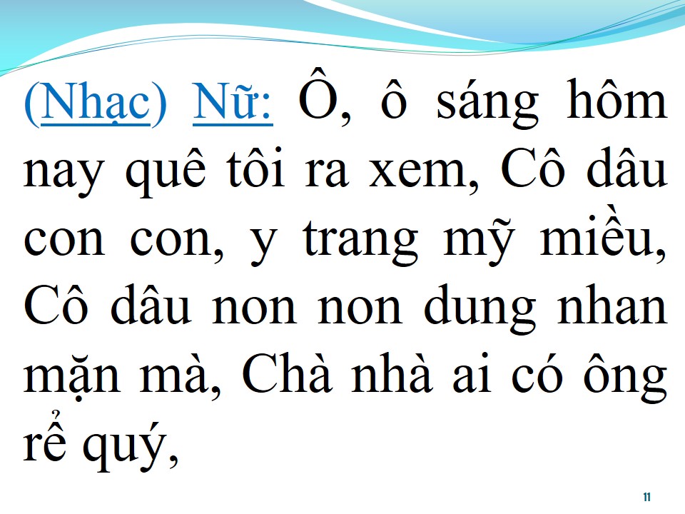 Lời bài hát ĐÁM CƯỚI TRÊN ĐƯỜNG QUÊ (TÂN CỔ)