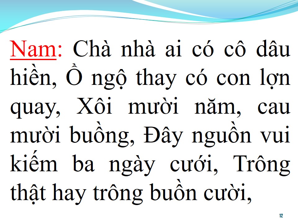 Lời bài hát ĐÁM CƯỚI TRÊN ĐƯỜNG QUÊ (TÂN CỔ)