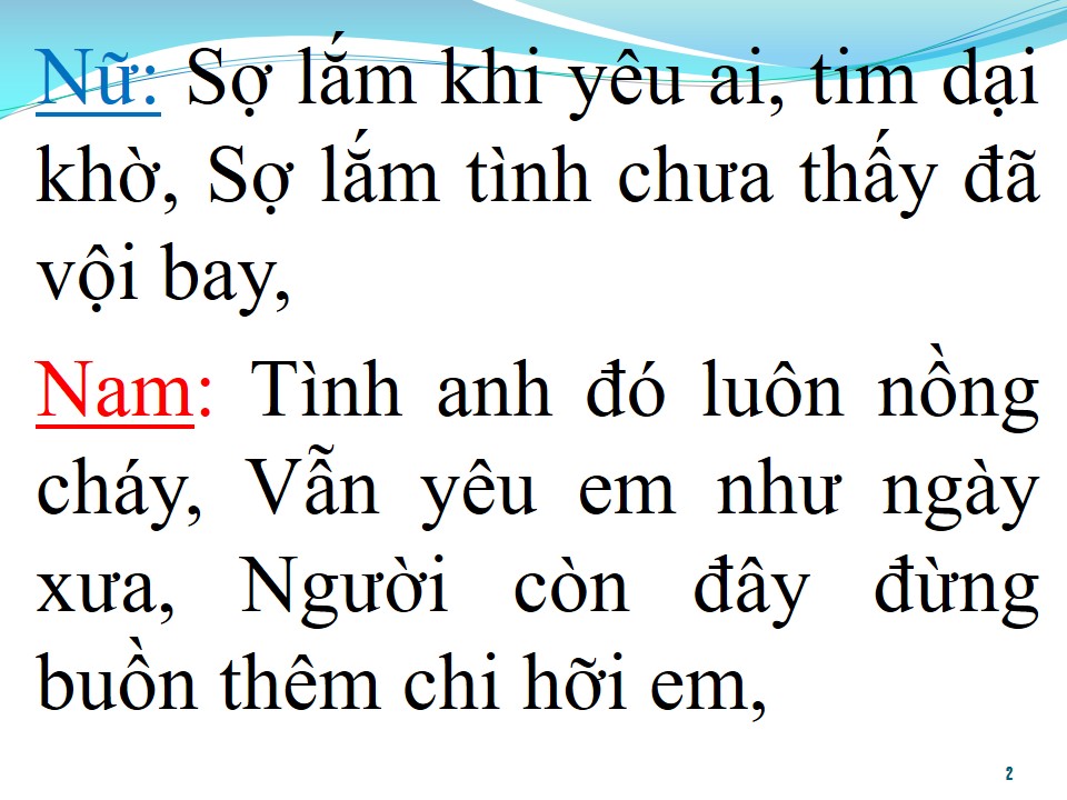 Lời bài hát YÊU MÃI NGÀN NĂM (SONG CA)