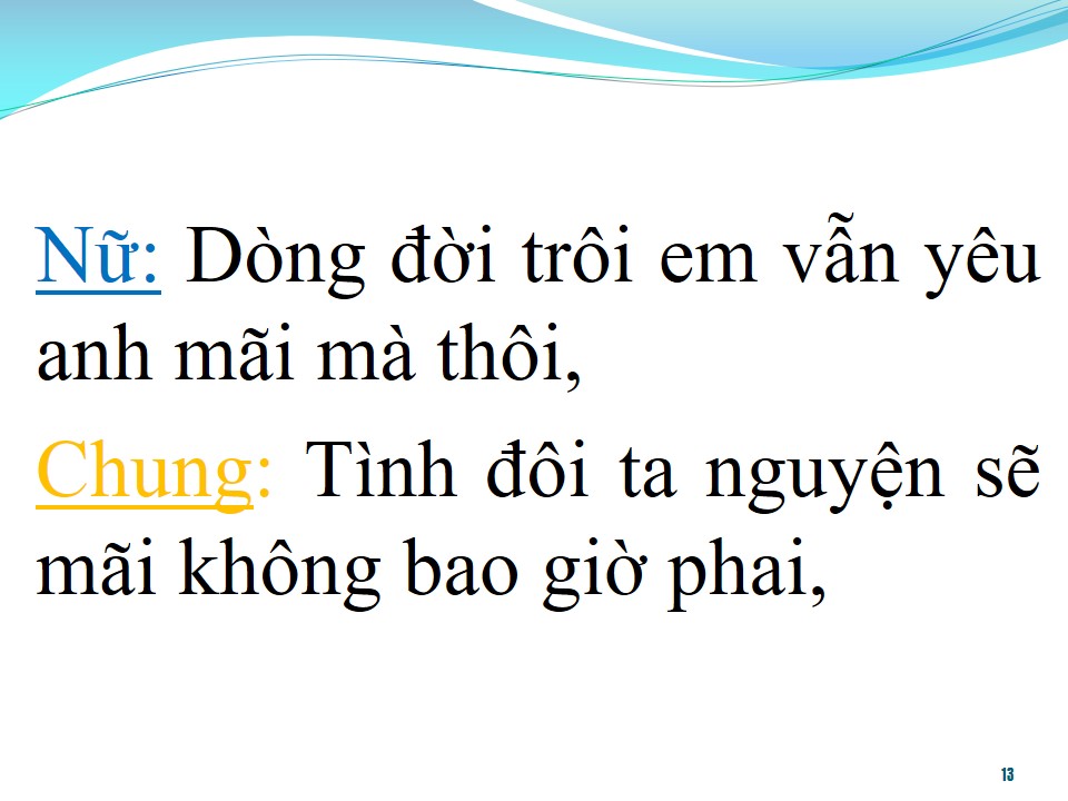 Lời bài hát YÊU MÃI NGÀN NĂM (SONG CA)