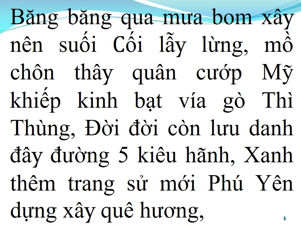 Lời bài hát BÀI CA PHÚ YÊN