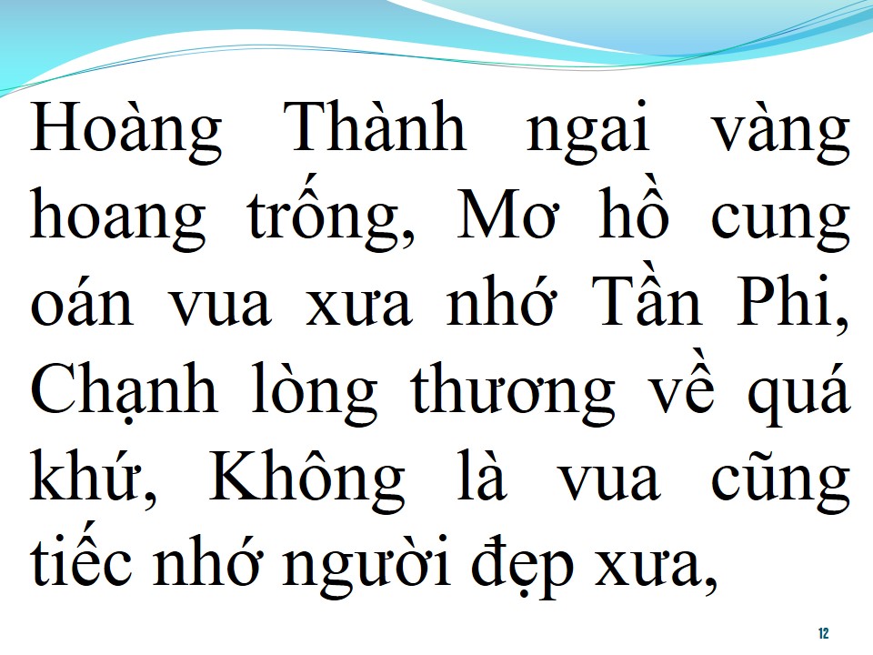 Lời bài hát NHỚ TẦN PHI