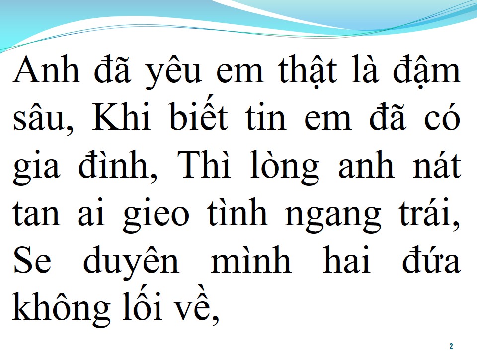 Lời bài hát LỠ YÊU NGƯỜI