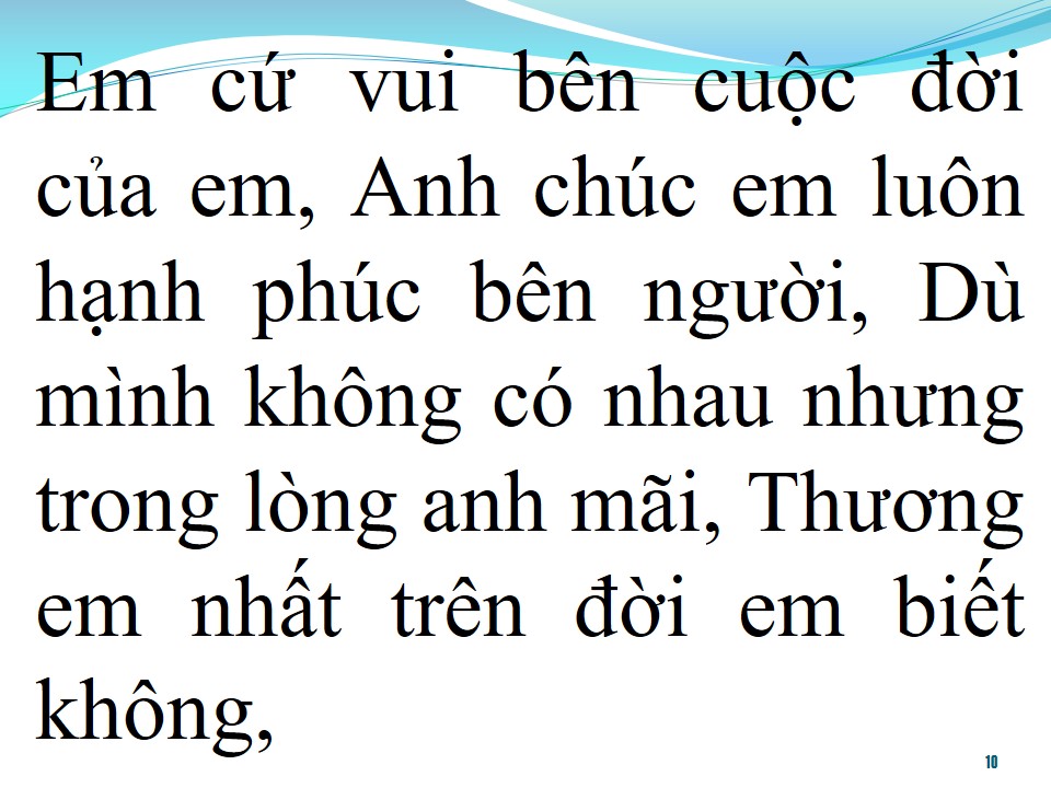 Lời bài hát LỠ YÊU NGƯỜI