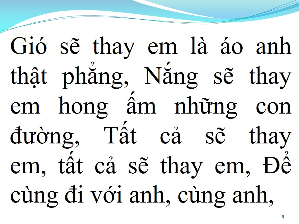 Lời bài hát TẤT CẢ SẼ THAY EM