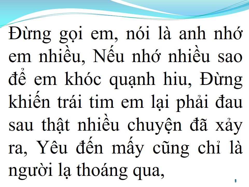 Lời bài hát NGƯỜI LẠ THOÁNG QUA