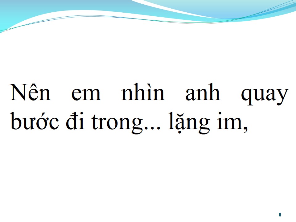Lời bài hát CHẤP NHẬN (RỜI BỎ 2)