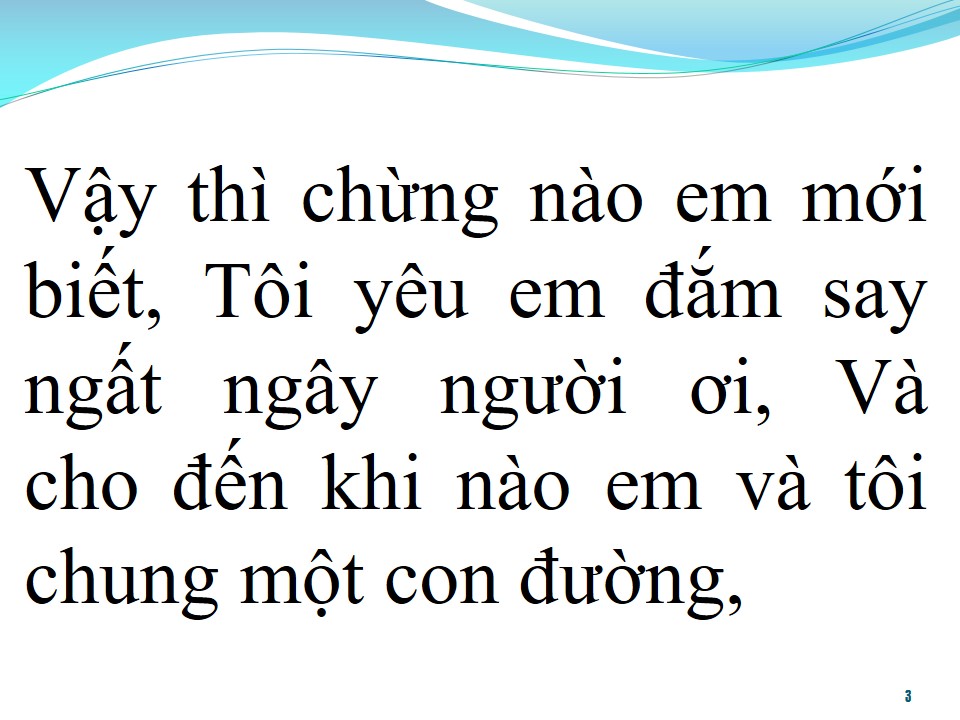 Lời bài hát KHI NÀO EM MỚI BIẾT