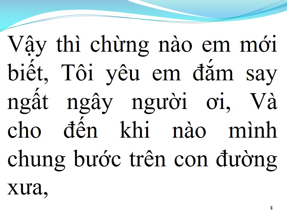 Lời bài hát KHI NÀO EM MỚI BIẾT