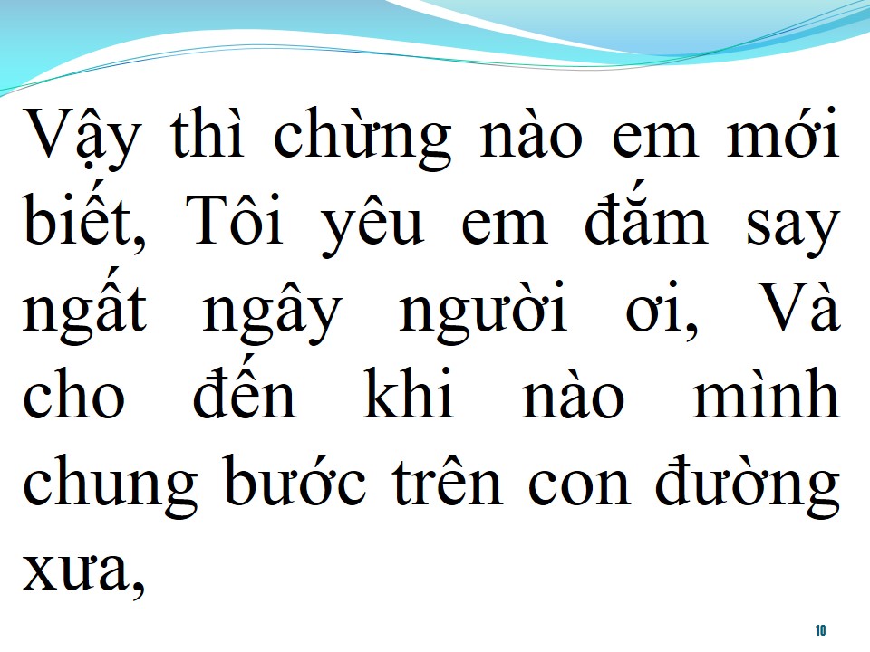 Lời bài hát KHI NÀO EM MỚI BIẾT