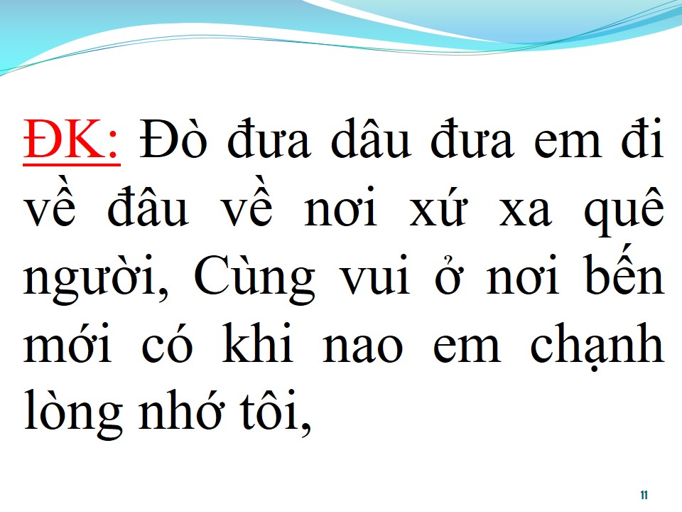 Lời bài hát ĐÒ ĐƯA ĐÂU